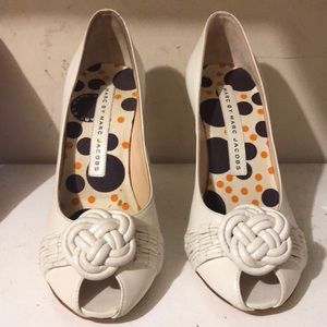 Marc by Marc Jacobs shoes heels white leather